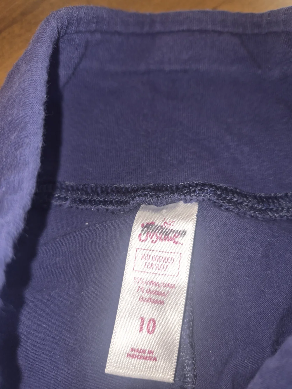 Girls Justice Navy Jogger Stretch Leggings Sz 10